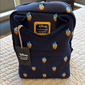 Loungefly Disney Navy Blue Backpack Donald Duck Canvas